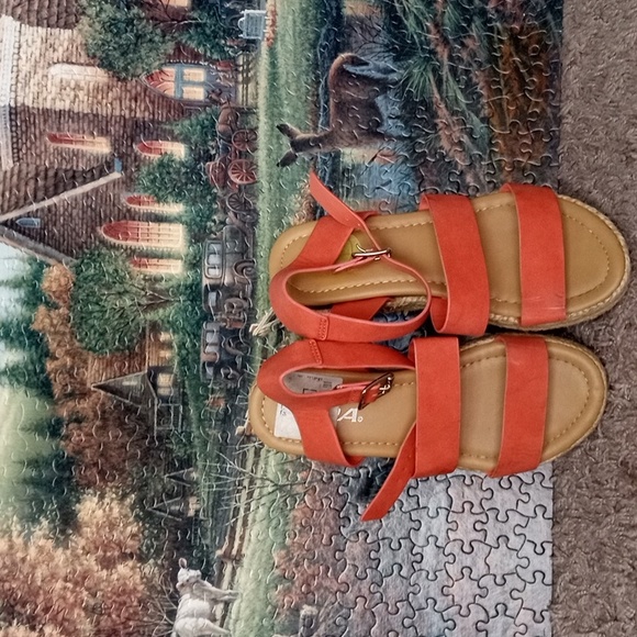 Orange Soda wedge shoes size 1 - Picture 3 of 5